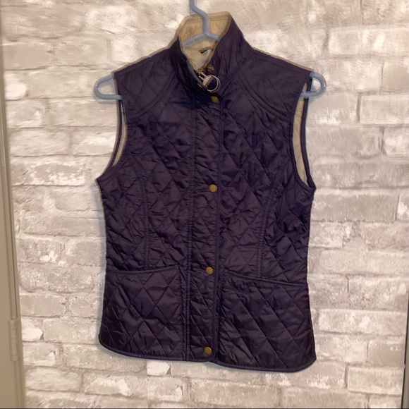 Barbour Jackets & Blazers - Women’s barbour snap/zip quilted vest sz 4 #D2